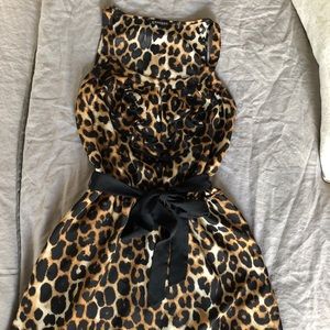 Express leopard print dress